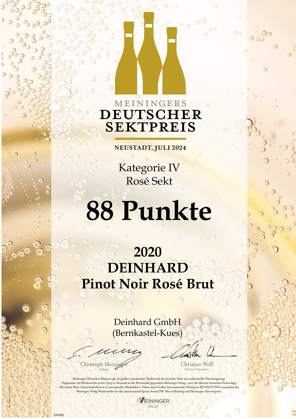 Pinot Rosé 2020 brut
