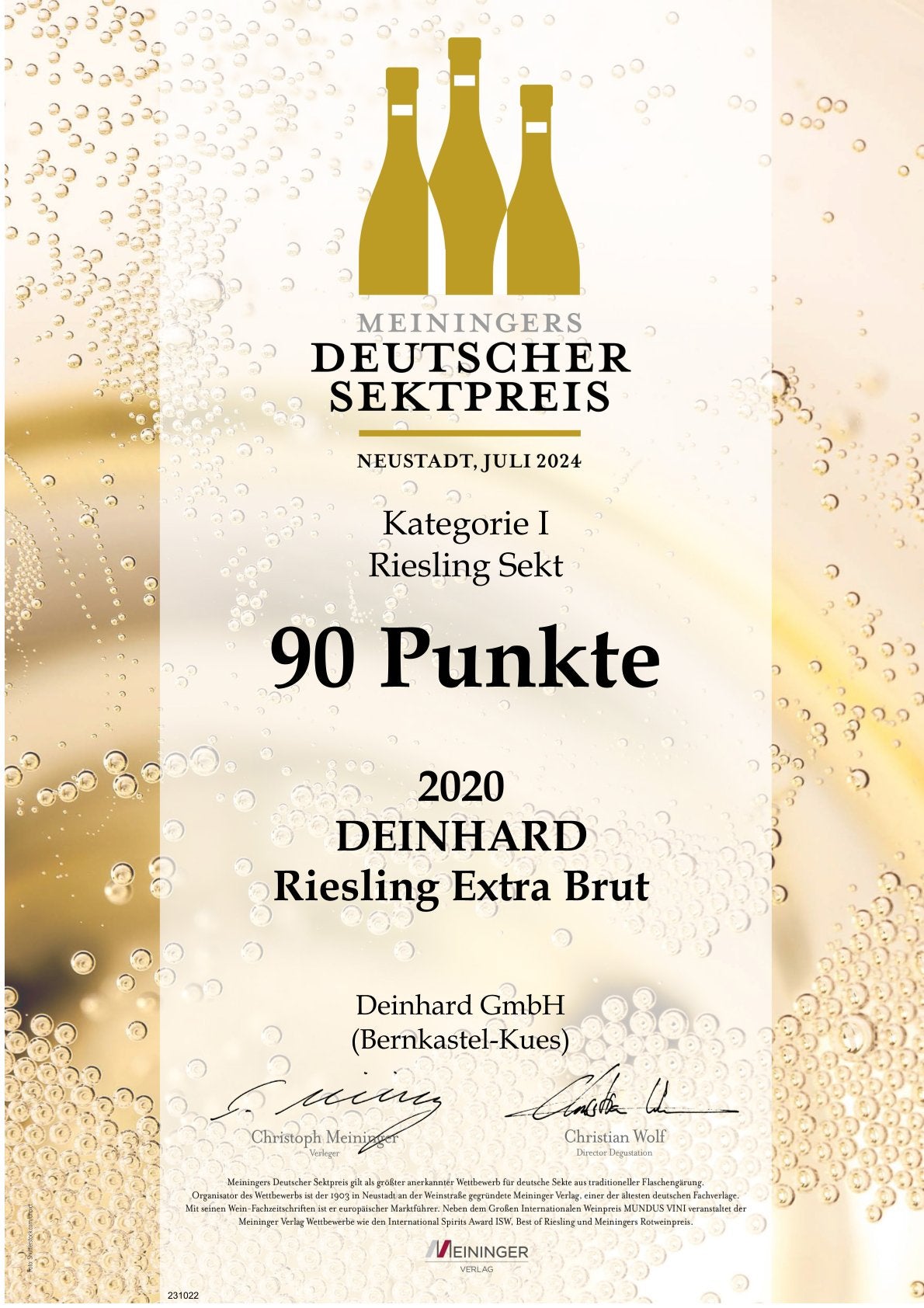 Riesling 2020 extra brut